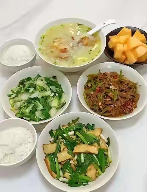 两个人的晚餐，
这算什么水平？