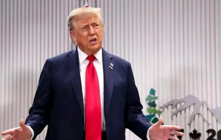 据美国NBC最新消息，加拿大当地时间6月16日，特朗普在出席七国集团会议期间，面