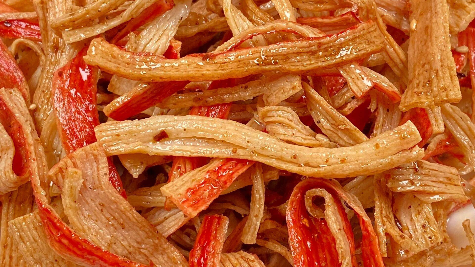 空气炸锅烤蟹柳：三分钟的海洋交响曲