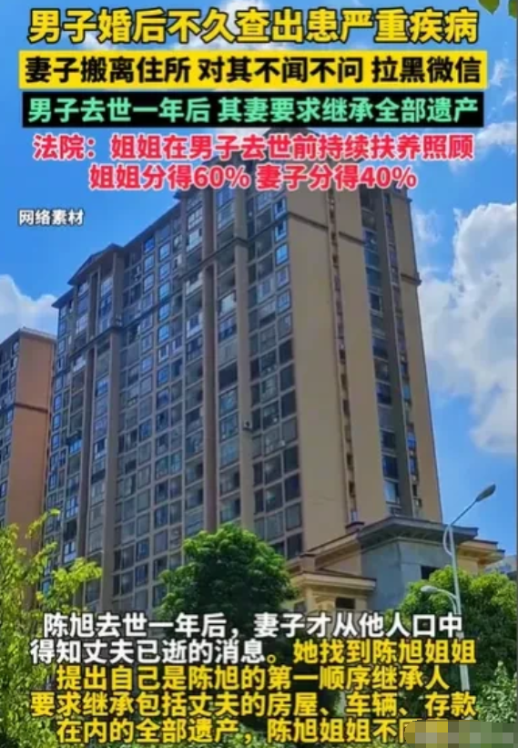 北京，男子刚娶了妻子没多久，就一朝得了重病，妻子看他没用了，还要人照顾，她赶紧收