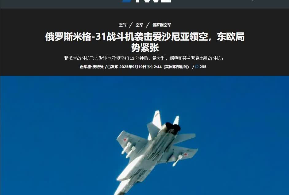 3架俄军战机闯北约领空，立陶宛防长暗示：再来就击落
 
俄罗斯飞机又闯进北约