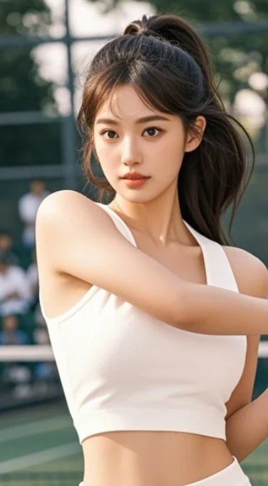 女生网球场：用汗水书写动感青春