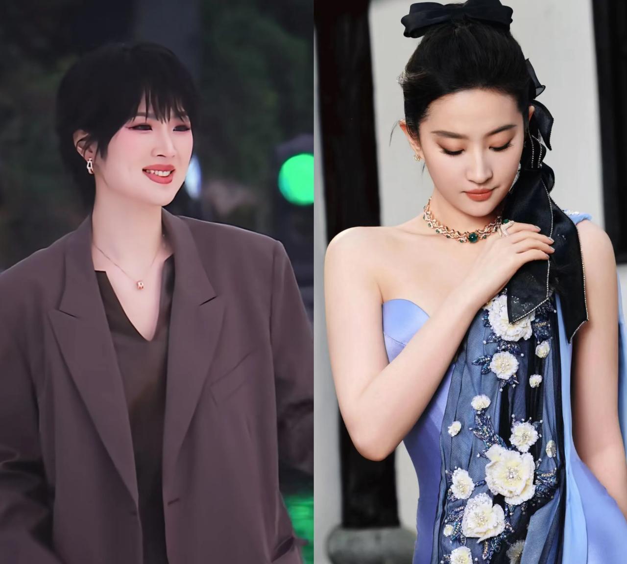刘亦菲和姚安娜
一个颜值公主，一个财富公主
两个女强人竟然凑到一块儿，开始搞
事