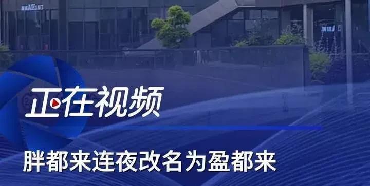 中国商业史上的一个里程碑：浙江胖都来改名了，改成了盈都来！
在中国大行其道几十年