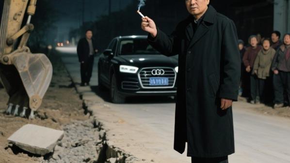 我捐60万给村里修路，村长却故意绕开我家，我连夜挖平路基：这路，不修了！