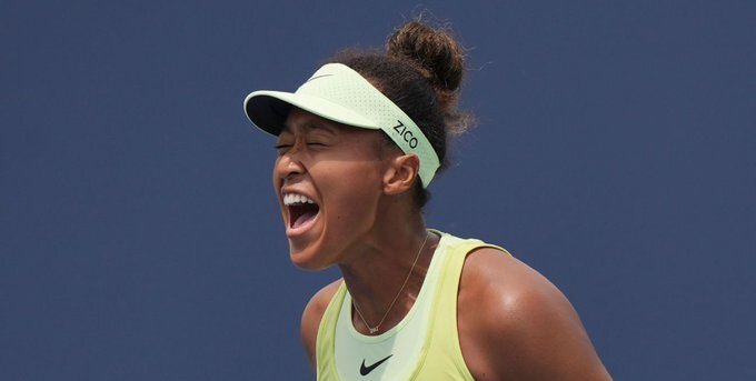 3月23日凌晨，WTA1000迈阿密站第三轮比赛中，四届大满贯冠军大坂直美与本土