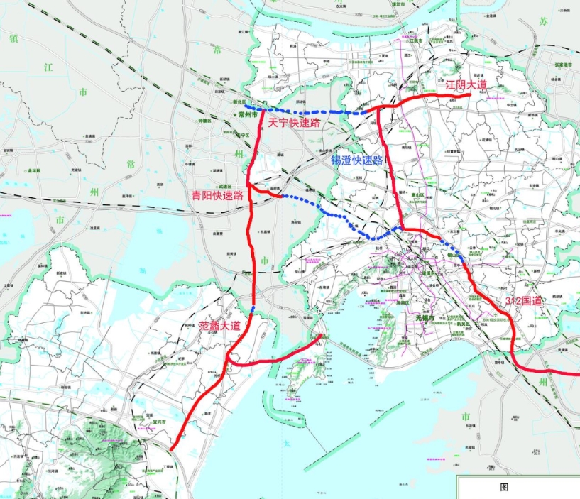 谁也想不到，宜兴竟然是第一个快速路直达常州市区的城市
一开始我以为会是江阴

宜