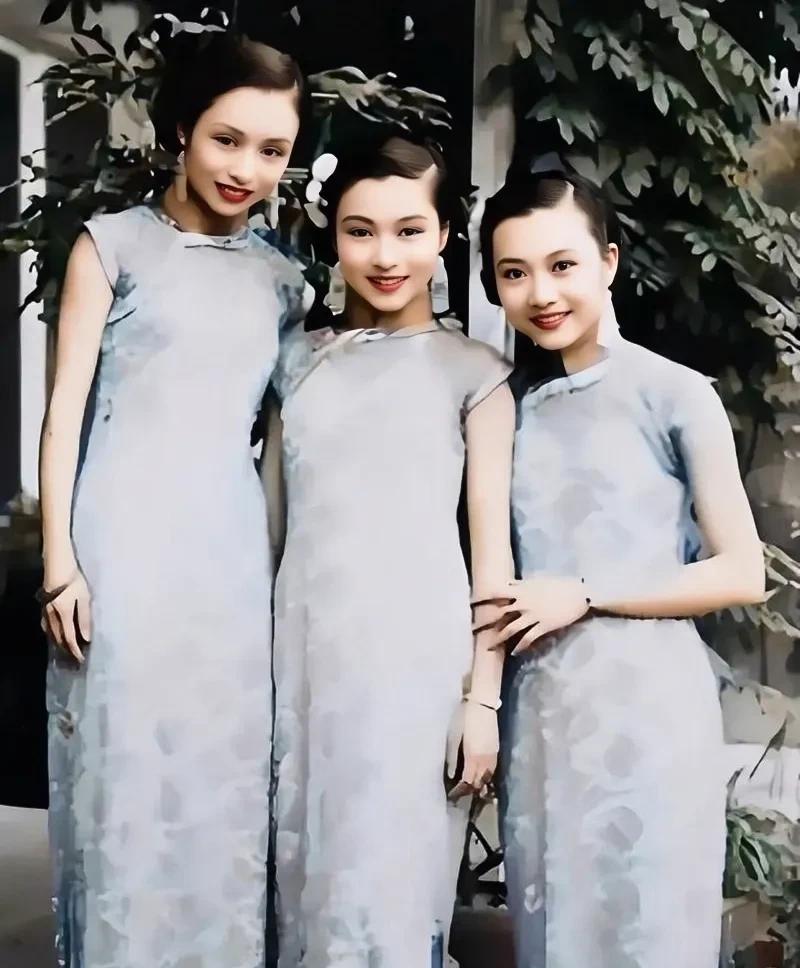 都说梁氏三姐妹年轻时美得不可方物！这才是梁氏三姐妹的真实貌相，这是她们年轻时在上