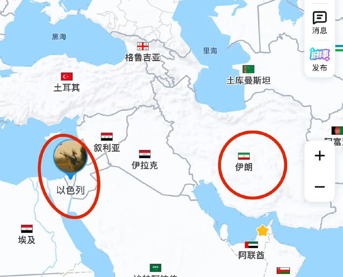 以色列和伊朗距离还挺远，中间还隔了好几个国家，这咋都能打起来？
导弹直接从中间国