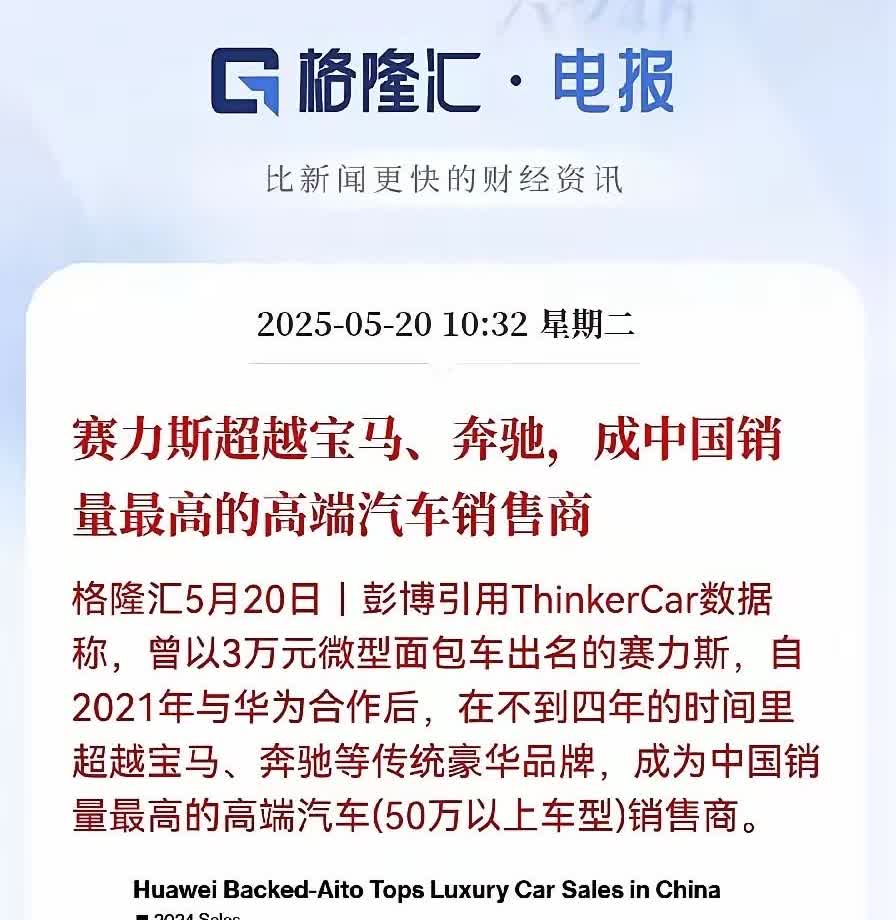 余承东说到做到！
华为再次震惊世界！

华为2024年既定目标——“赛力斯