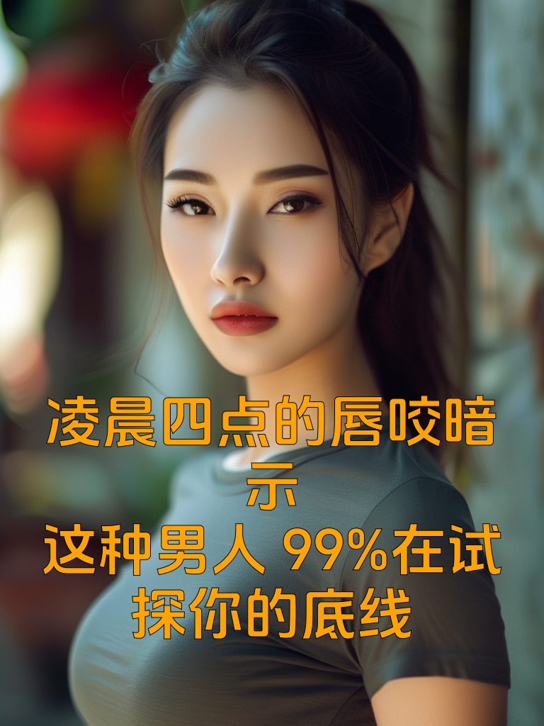 凌晨四点的唇咬暗示：这种男人99%在试探你的底线
