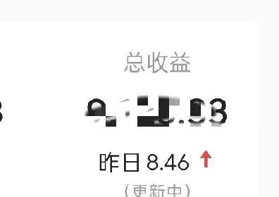 首发页面更新了吗？刚打开就是这样的，再看看收益，一下子滑到了个位数，好久没有过这
