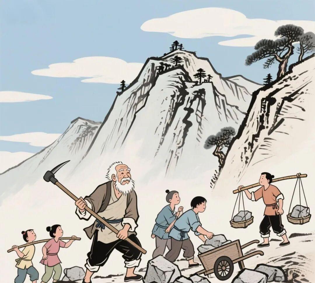 | 愚公移山·精卫填海·铁棒磨成针 |
这三个故事，讲的一个意思，那就是持之以恒