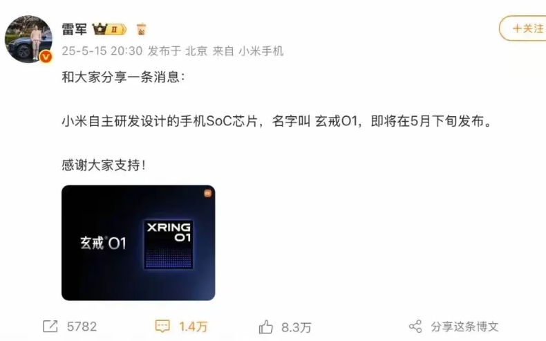 我感觉，我所理解的“自研”，和雷总所理解的“自研”肯定不是同一个概念。
小米的玄