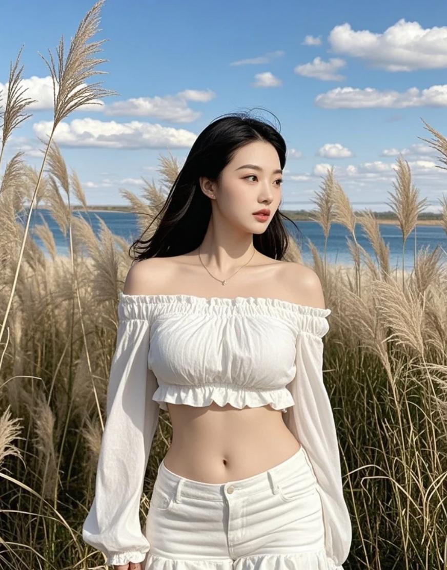 【最佳CP】芦苇海+她，你觉得还缺什么？一只白鹭？一轮明月？还是…你？