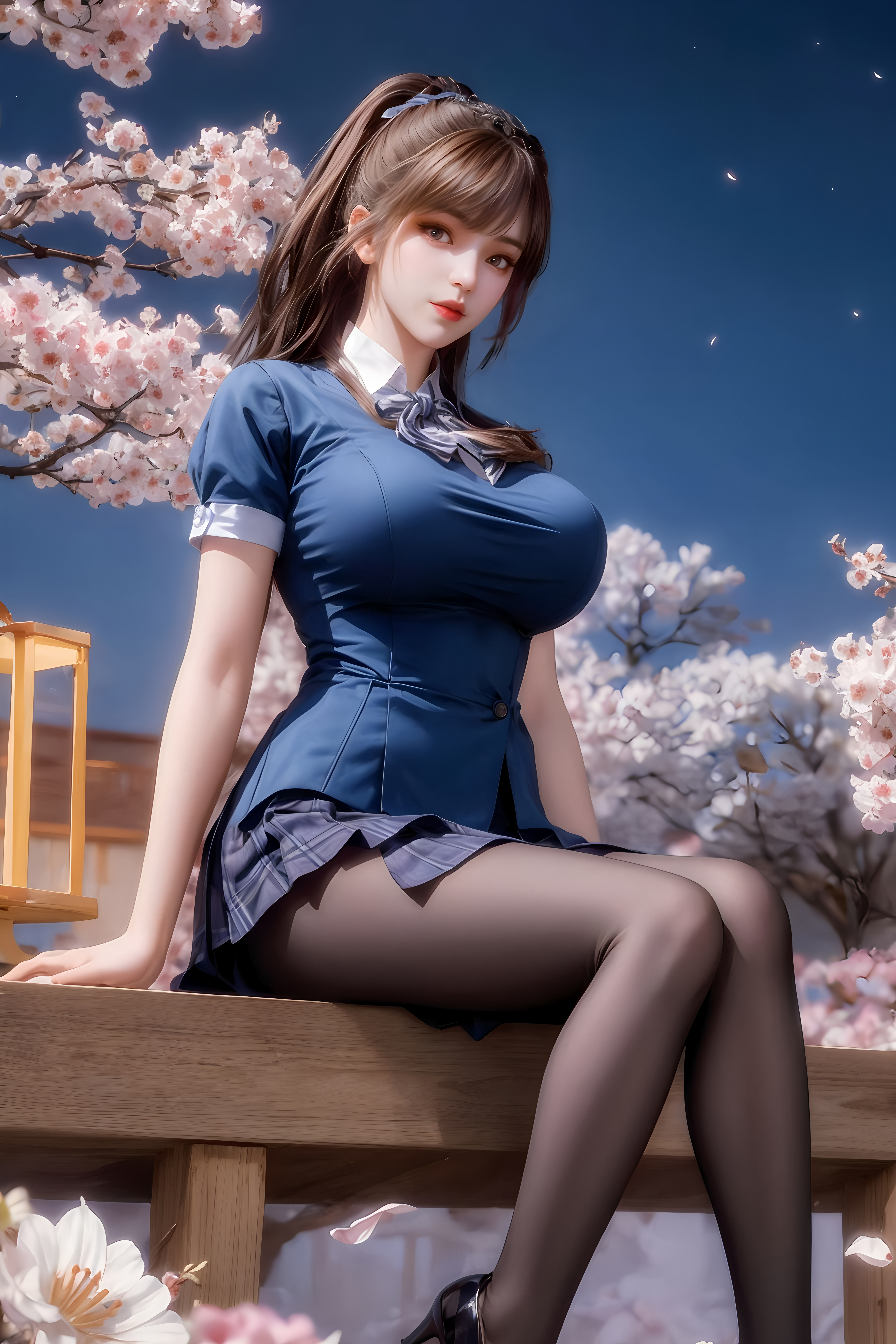 国漫女神 AI图集绘画二次元高清壁纸