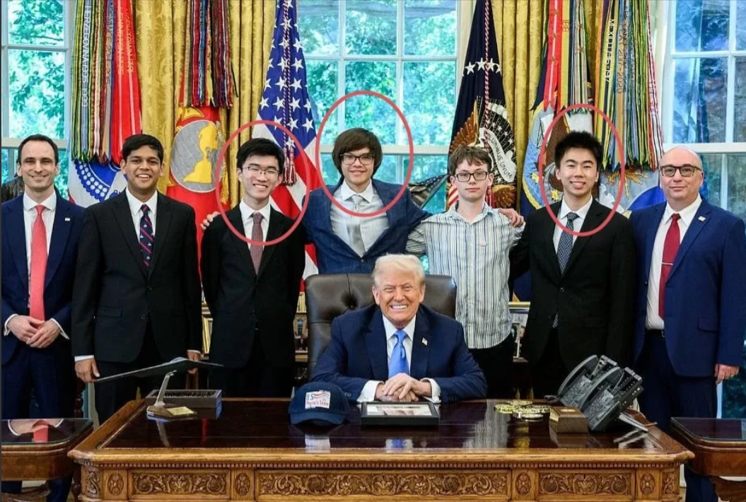 这就是美国的未来？
今天晚上，美国总统特朗普在白宫椭圆形办公室接见了美国青少年奥