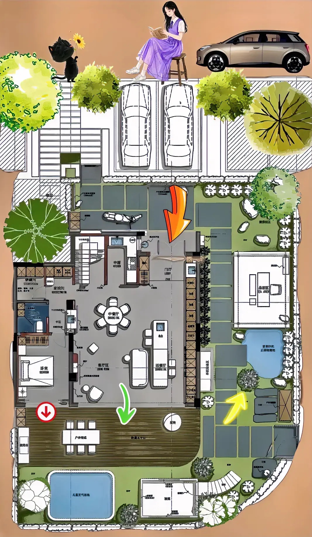 超级有范儿房子，入眼的是三边风景，
入心的是无障碍乐园，拥有了一座属于你自己的大