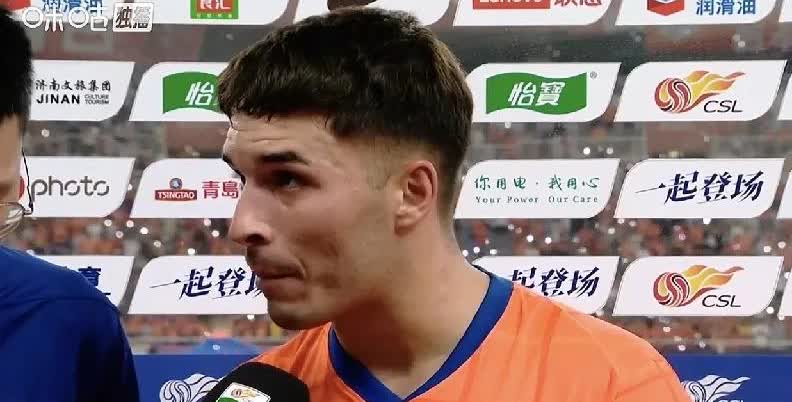 中超联赛第18轮山东泰山3-0战胜梅州客家，赛后泰山队新援洛佩斯接受采访主要表达