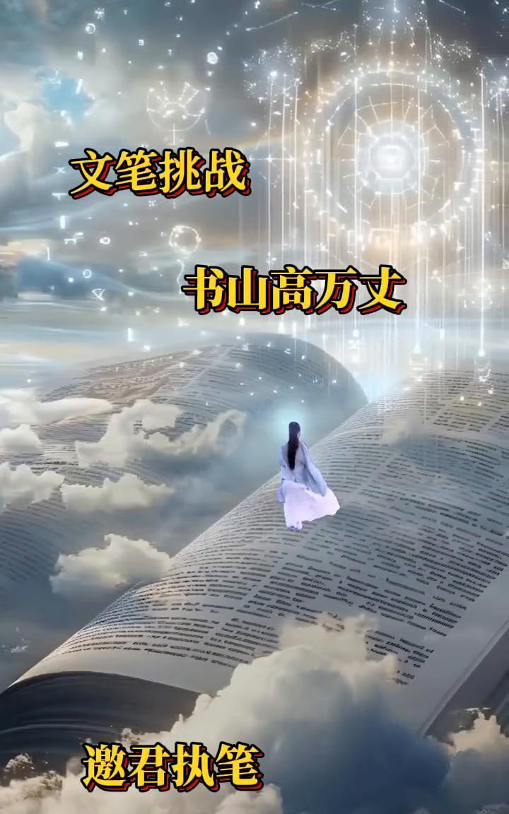 文笔挑战：书山高万丈，邀君执笔。