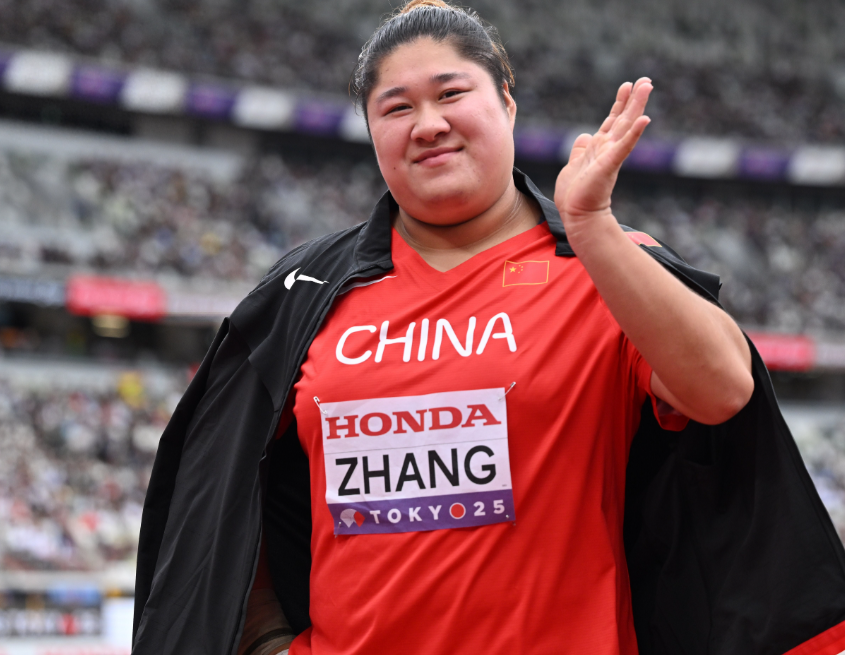 在日本东京举行的2025年世界田径锦标赛女子铅球资格赛中，中国选手张林茹晋级决赛