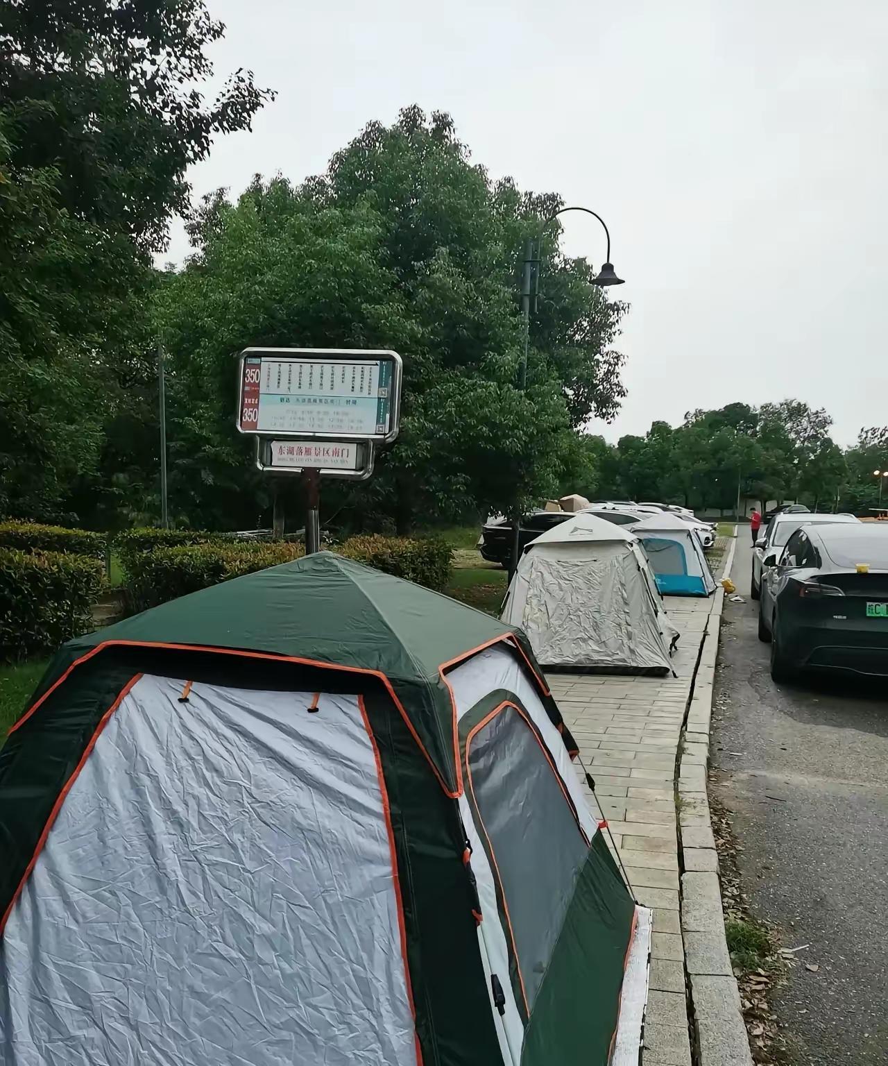 看到这些帐篷估计酒店老板们会哭晕在厕所，而帐篷里的人会笑晕在帐篷里。这就好比你上