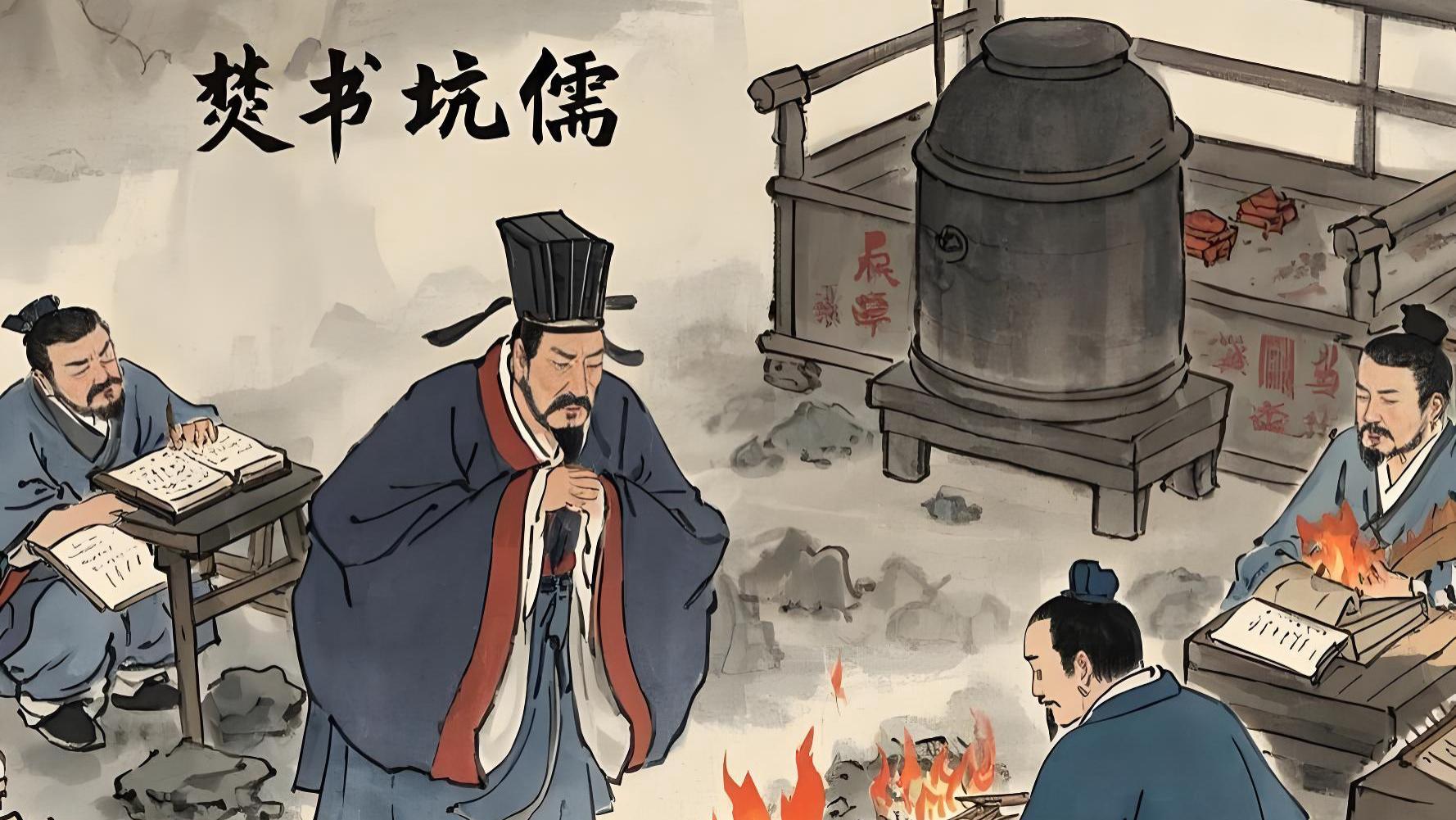 焚书坑儒：被骂两千年的文化浩劫，真的是秦始皇的“一刀切”暴政？