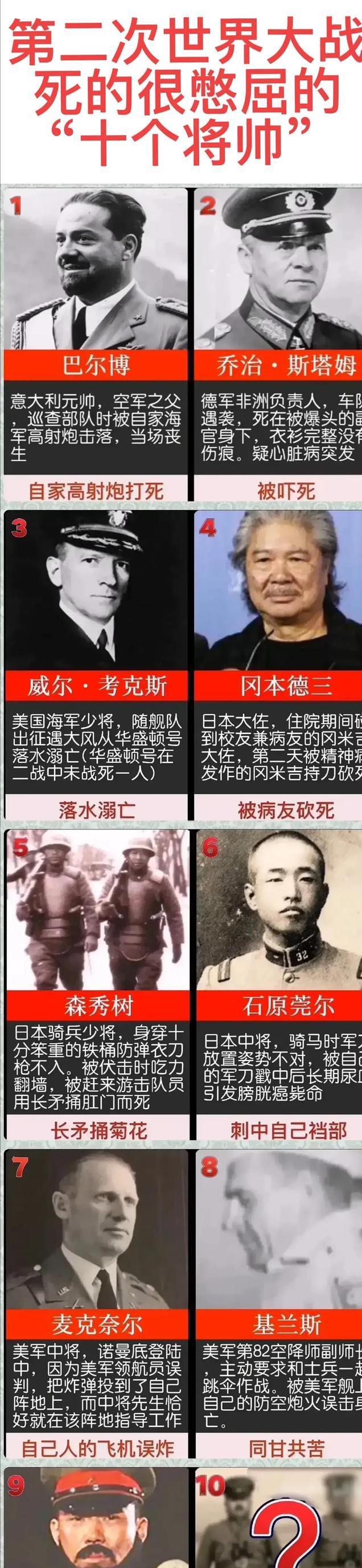 二战时的将军、元帅们是如何扛住心理压力的？这些将领们有人战后十年内猝死，有人牙齿