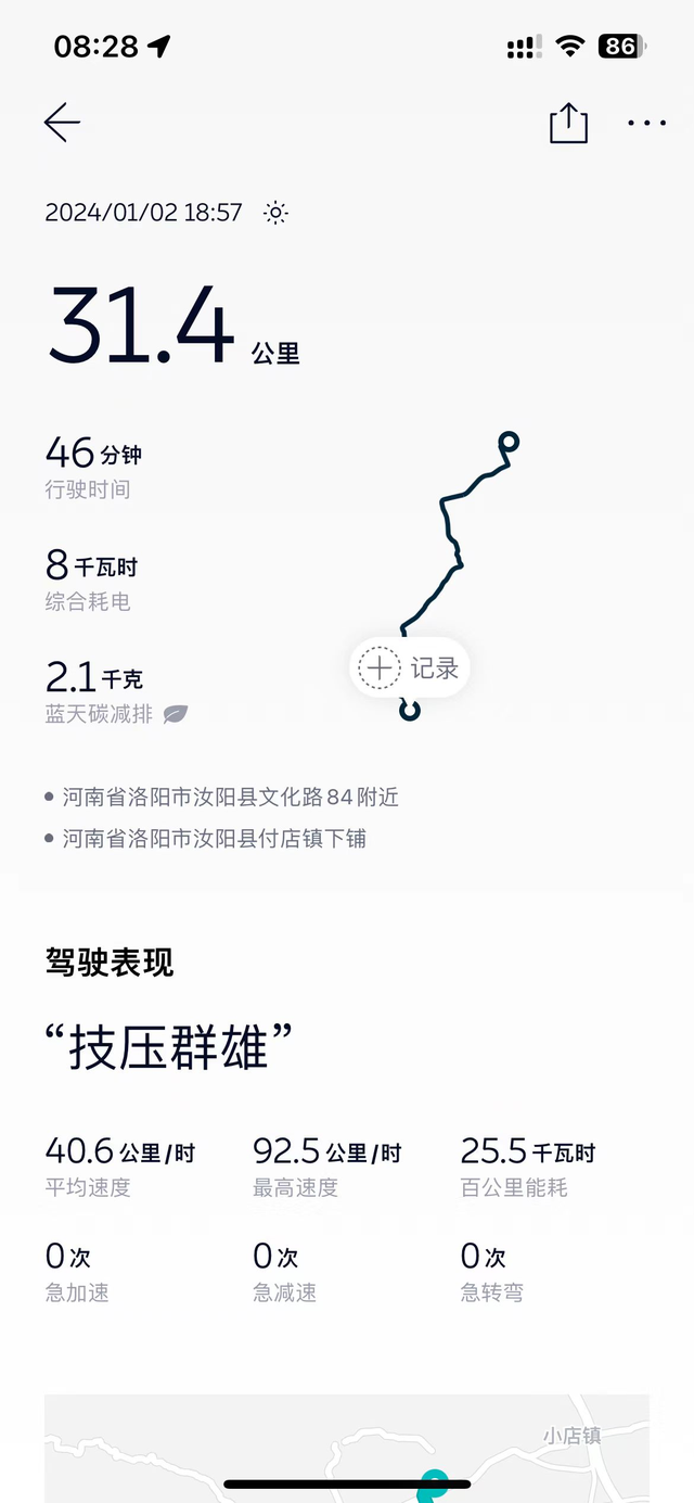 蔚来es6电耗这样算高不
冬天的能耗觉得比夏天会少跑两来回，刚提车回来这样跑能跑