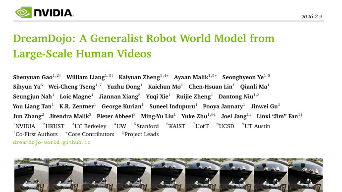 英伟达打造机器人"大脑"：从44万小时人类视频中学会灵巧操作