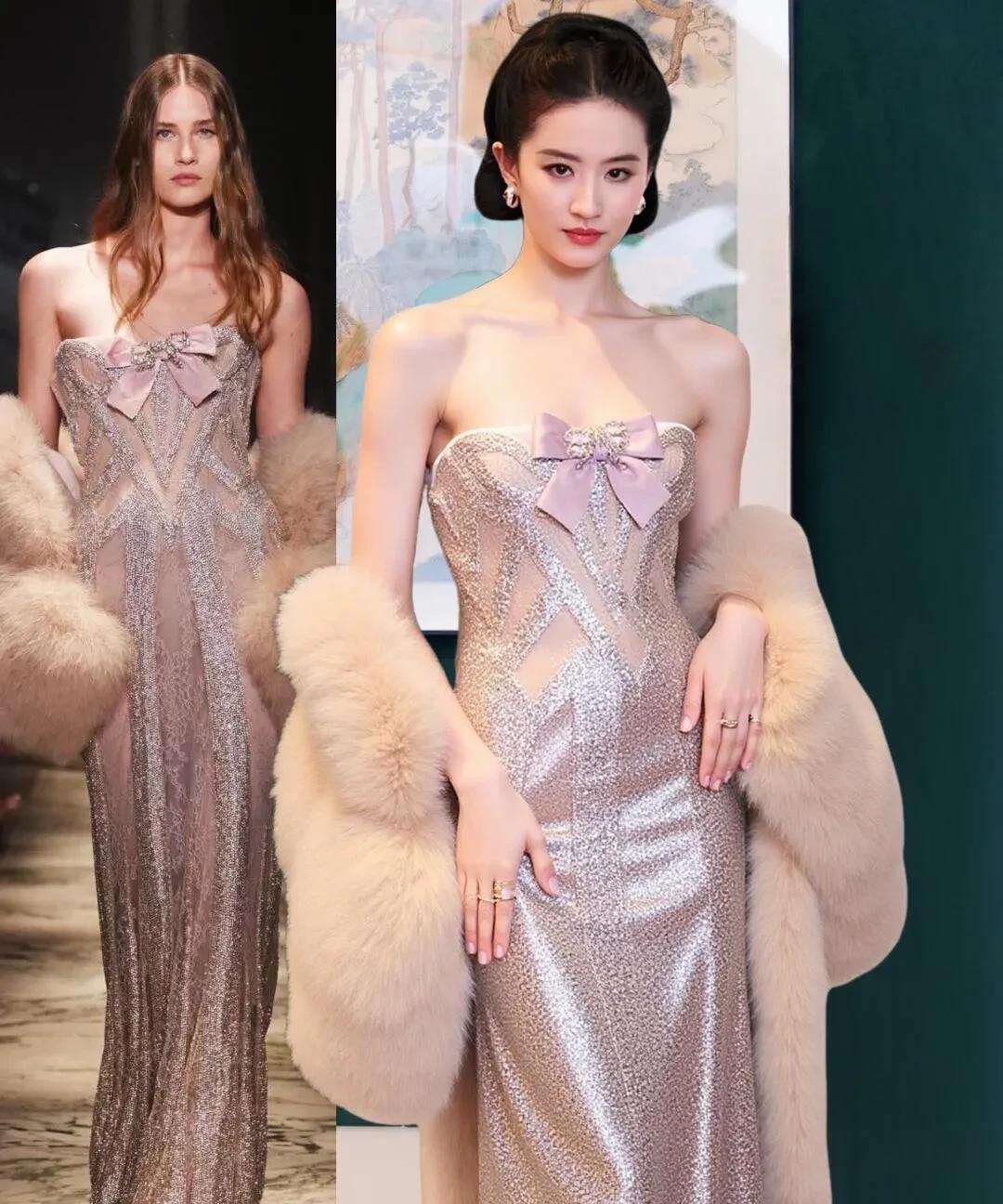 Elie Saab 2025秋冬款太惊艳了！一看到就觉得跟刘亦菲超搭。
我用“潮