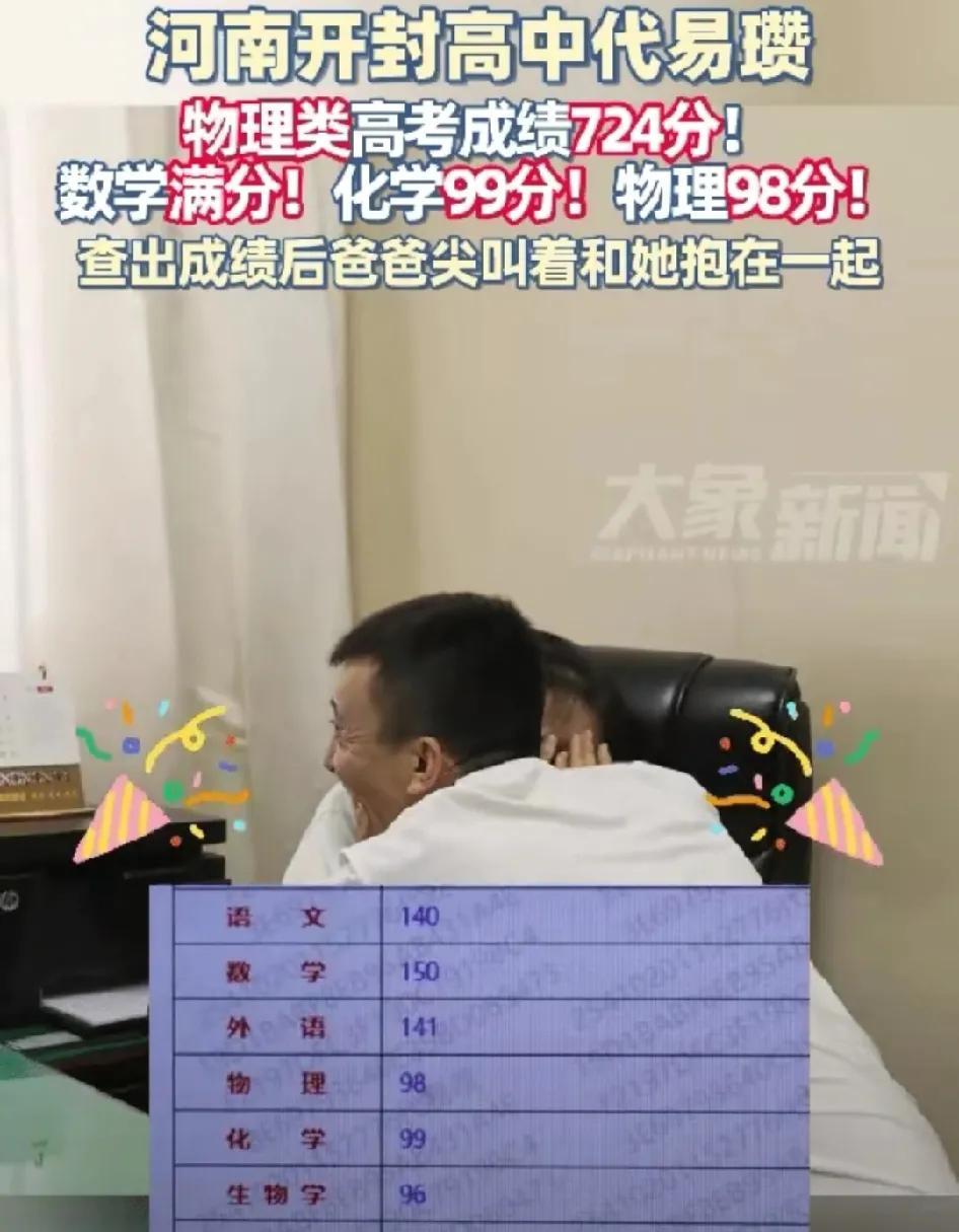 高考数学满分第一人诞生了！
被河南开封的代易瓒狠狠震撼到了！
数学满分150，语