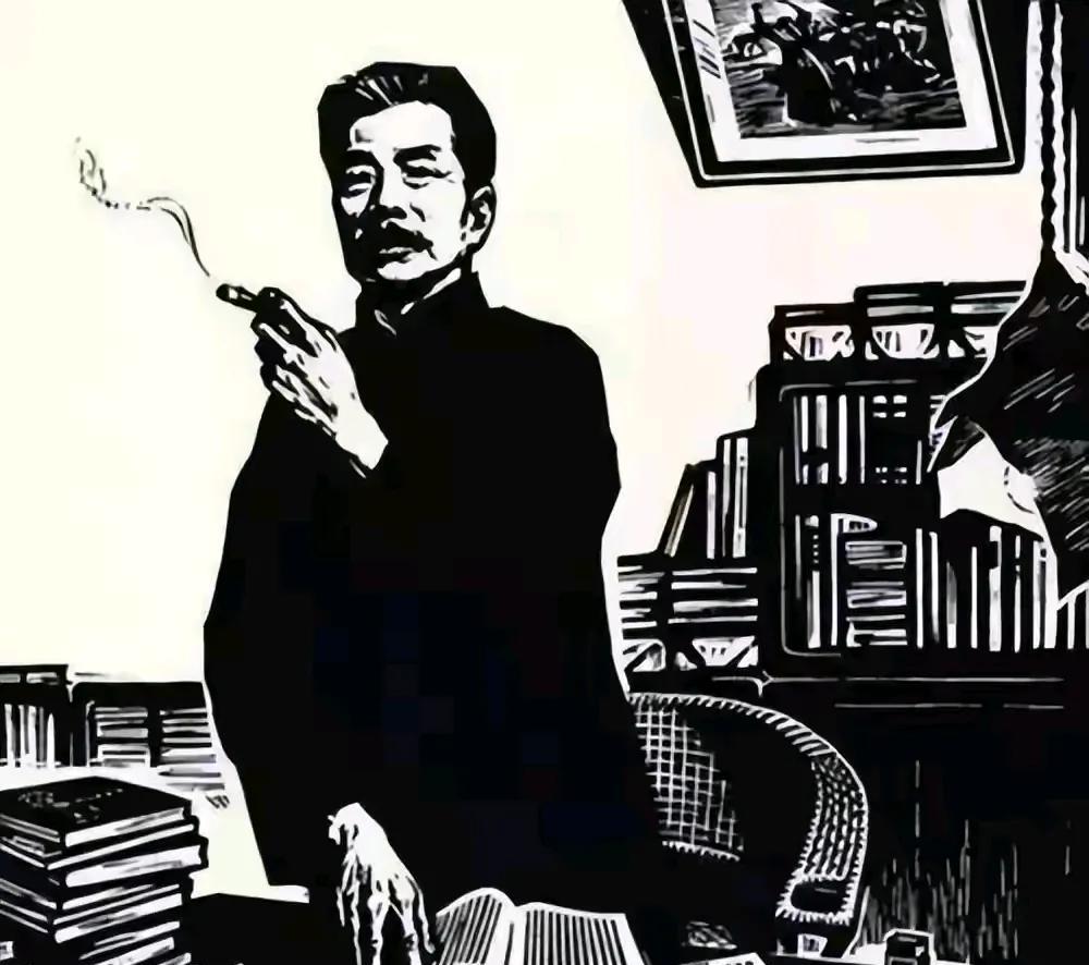 如果绍兴市鲁迅纪念馆的领导因为某个网民的指责，就把鲁迅先生标志的手夹香烟的喷绘，
