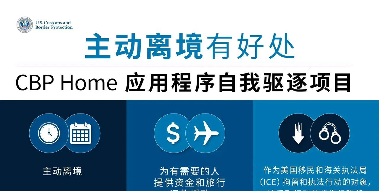 美国海关和边境保护局：自我驱逐的决定在你自己。非法滞留美国的外国人通过使用CBP
