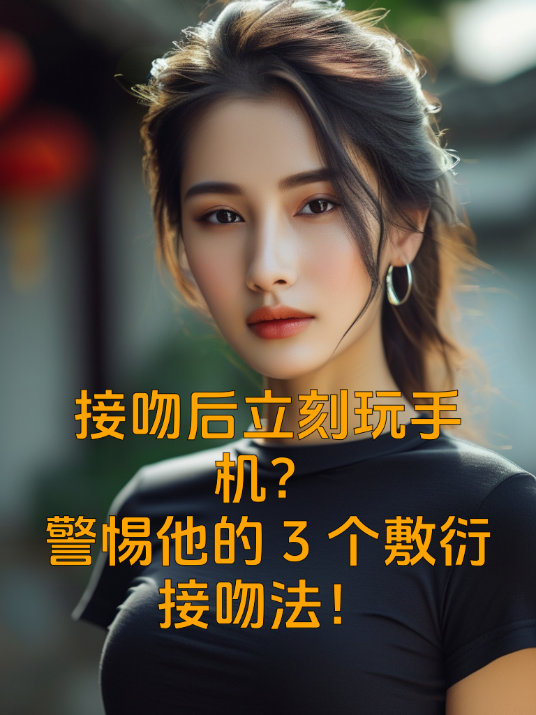 接吻后立刻玩手机？警惕他的3个'敷衍接吻法'！