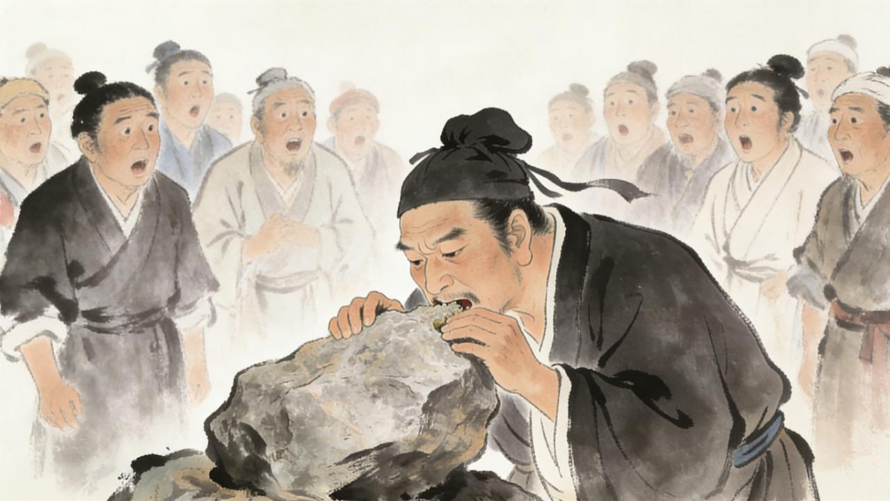 把石头当饭吃？他究竟在寻找什么？——《聊斋志异·龁石》