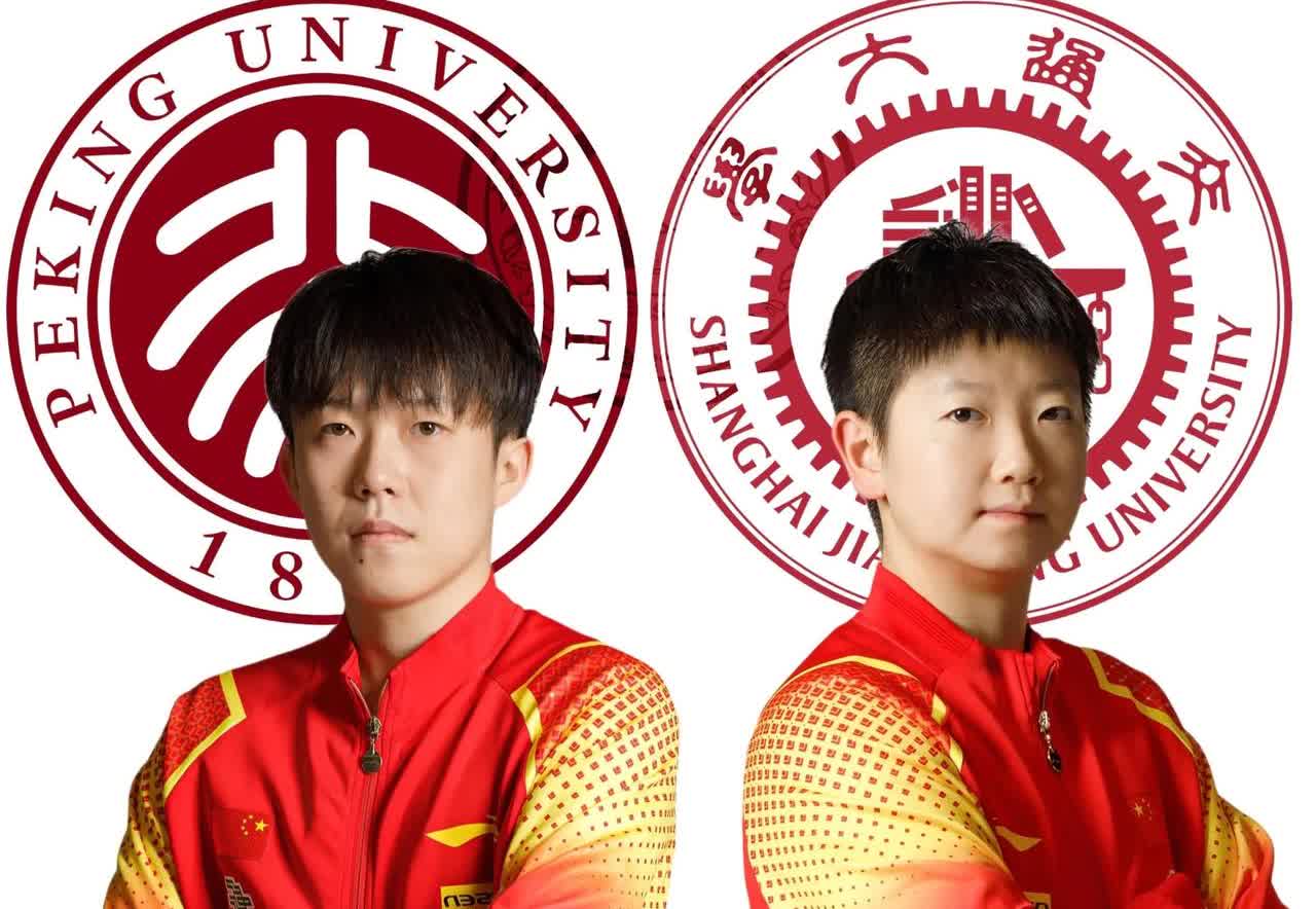 权威了！莎头组合就是最完美的搭档！
这两小只太优秀了，又配平了，一个北大研究生