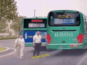 马路上车流如梭，他却在闲庭信步～～～脾气还不小