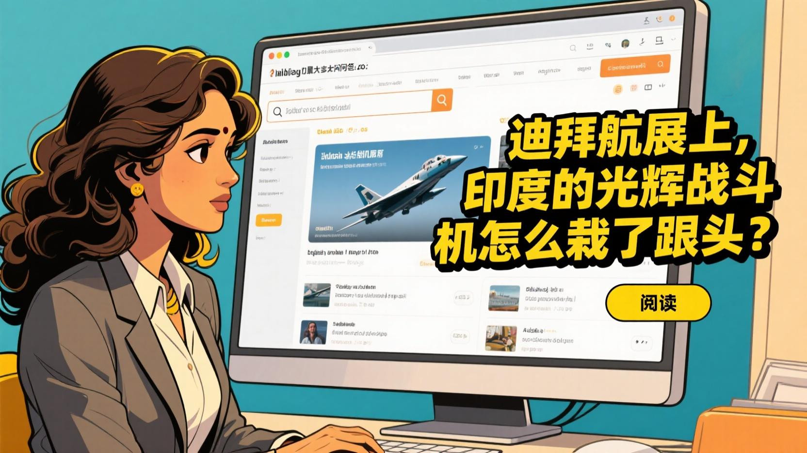 外国网友提问，研发几十年，一飞就摔，印度在迪拜航展上经历了什么