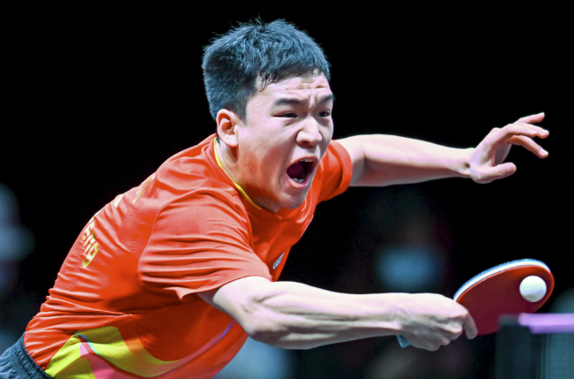 在卡塔尔多哈进行的2026年世界乒乓球职业大联盟（WTT）多哈冠军赛男子单打1/