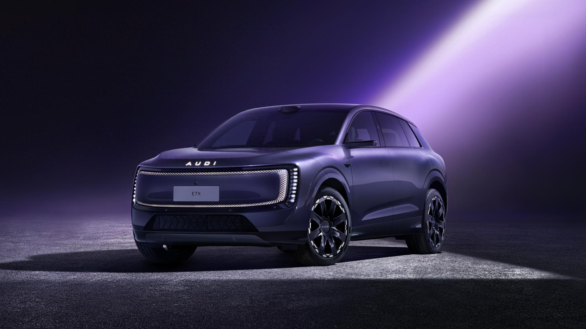 AUDI品牌公布其第二款车型E7X外观设计