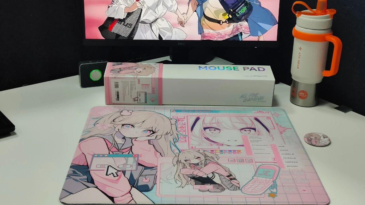 软萌粉韵！ATK Nana二次元鼠标垫：游戏操作与视觉享受双满足