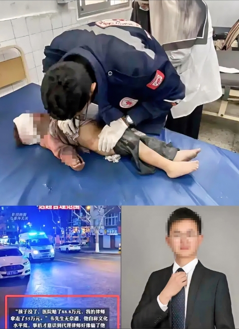 邓律师主动退费39万？晚了！也捂不热韦先生心里的冰。

那可是6个月大孩子用命换