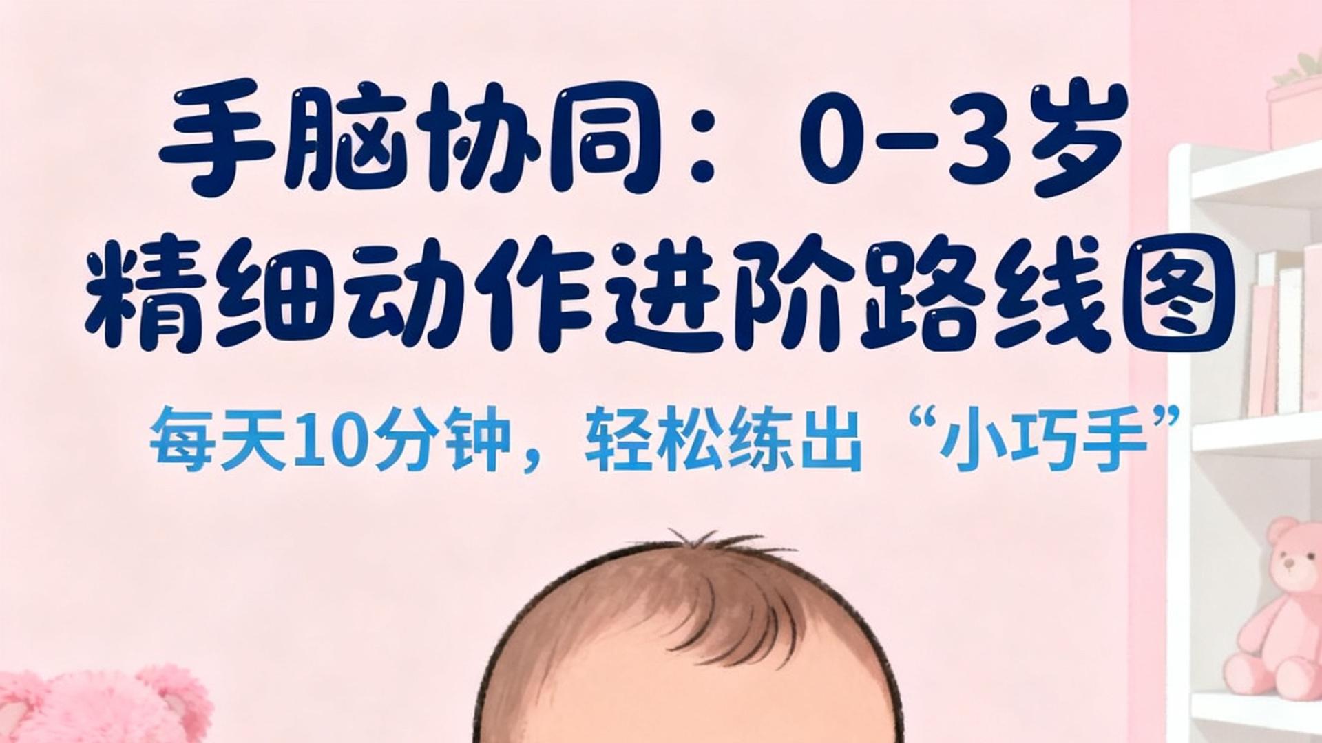 宝宝“手”脑协同：0-3岁精细动作进阶路线图，每天10分钟，轻松练出“小巧手”