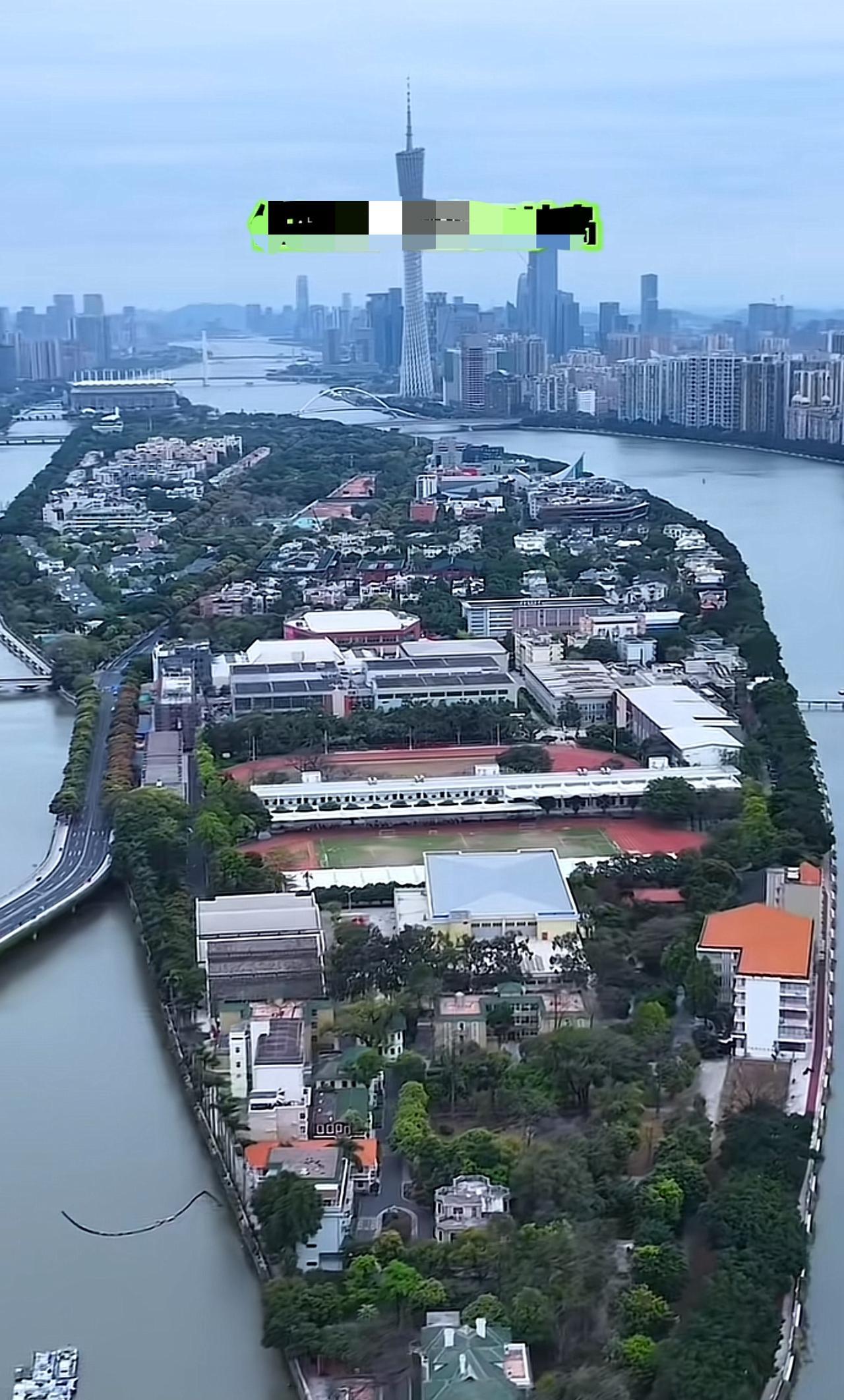 广州的富人区，多少人梦寐以求的地方!四面环江、风景怡人，他就是广州的二沙岛!