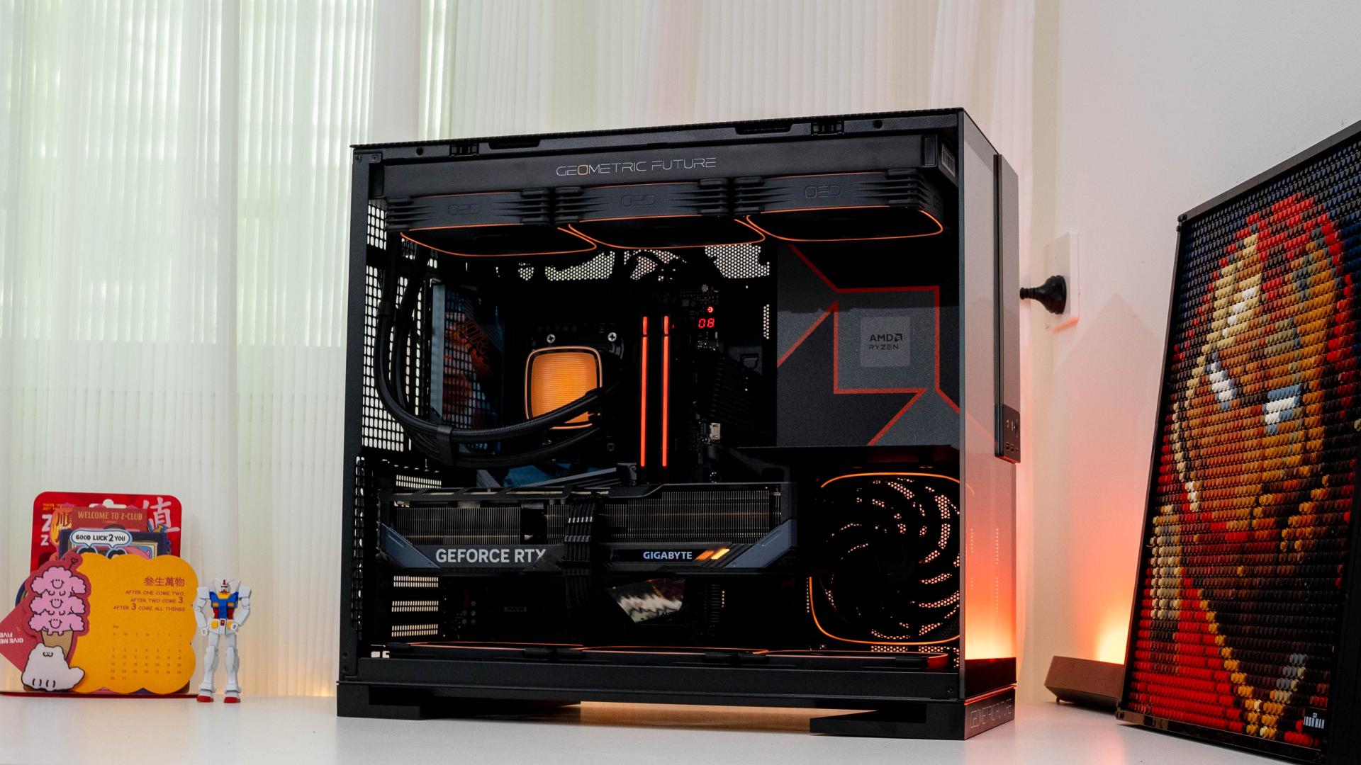 AMD YES！9950X3D搭配技嘉RTX 5080 魔鹰装机分享