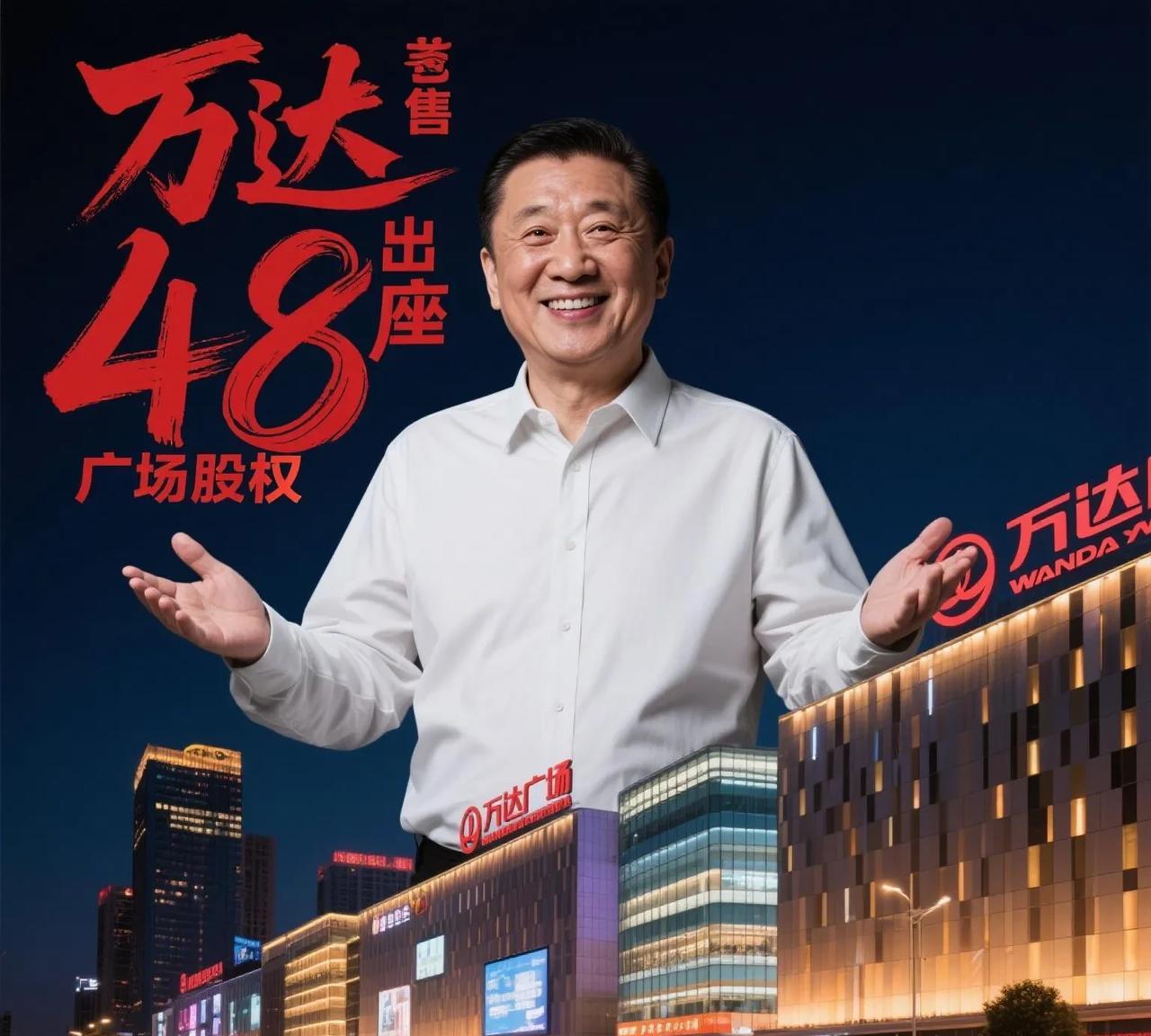 万万没想到，王健林又出手了！万达广场48座股权被卖，涉及金额高达数百亿元，出售比