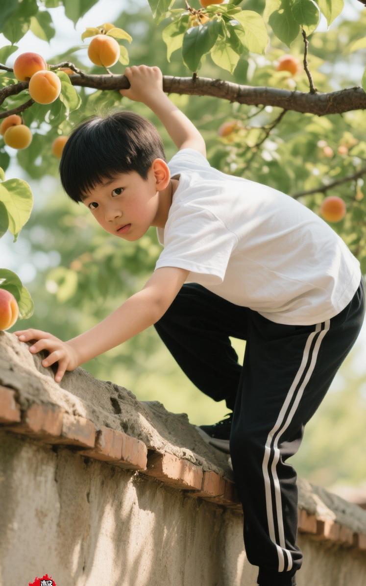 红杏出墙
老舍风来杏子香，
红颜尽惹少年郎。
青石小巷徘徊久，
…………请友续尾