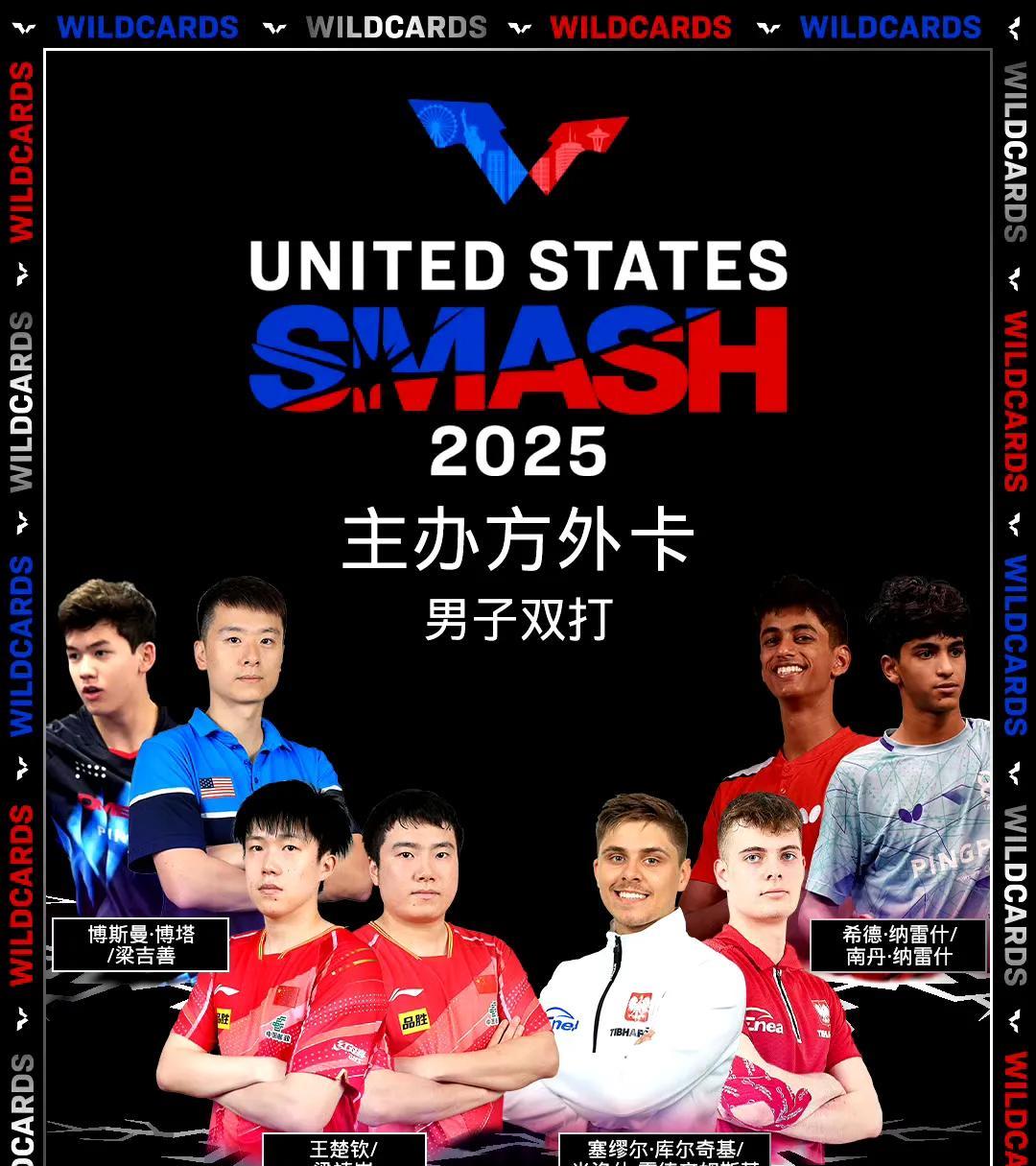 王楚钦梁靖崑重出江湖，再次合体出战美国大满贯
看来闫安说的没错，霸州双甜确实要配