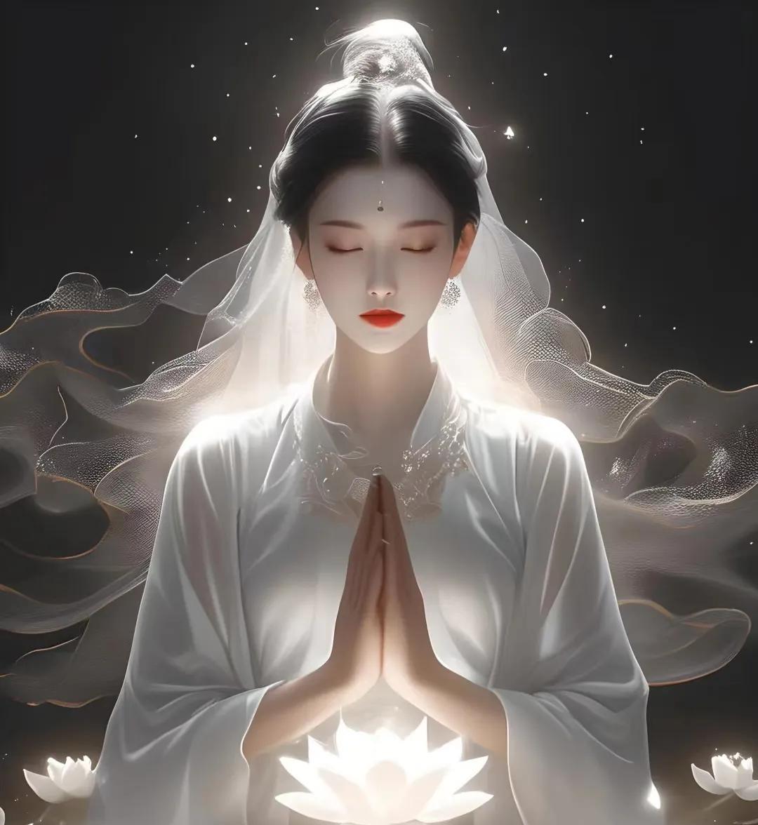 遇见观音，心怀崇敬，拜上一拜。你所焦虑的事项将得到迅速解决。向观音诉说：“菩萨保